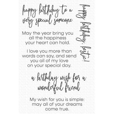 My Favorite Things Clear Stamps - Inside & Out Birthday Greetings